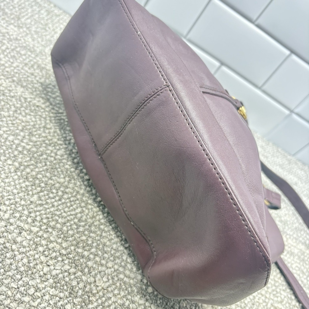 Etienne Aigner Brown Leather Handbags Hand Or Shoulder Straps Pockets VTG - Picture 12 of 15